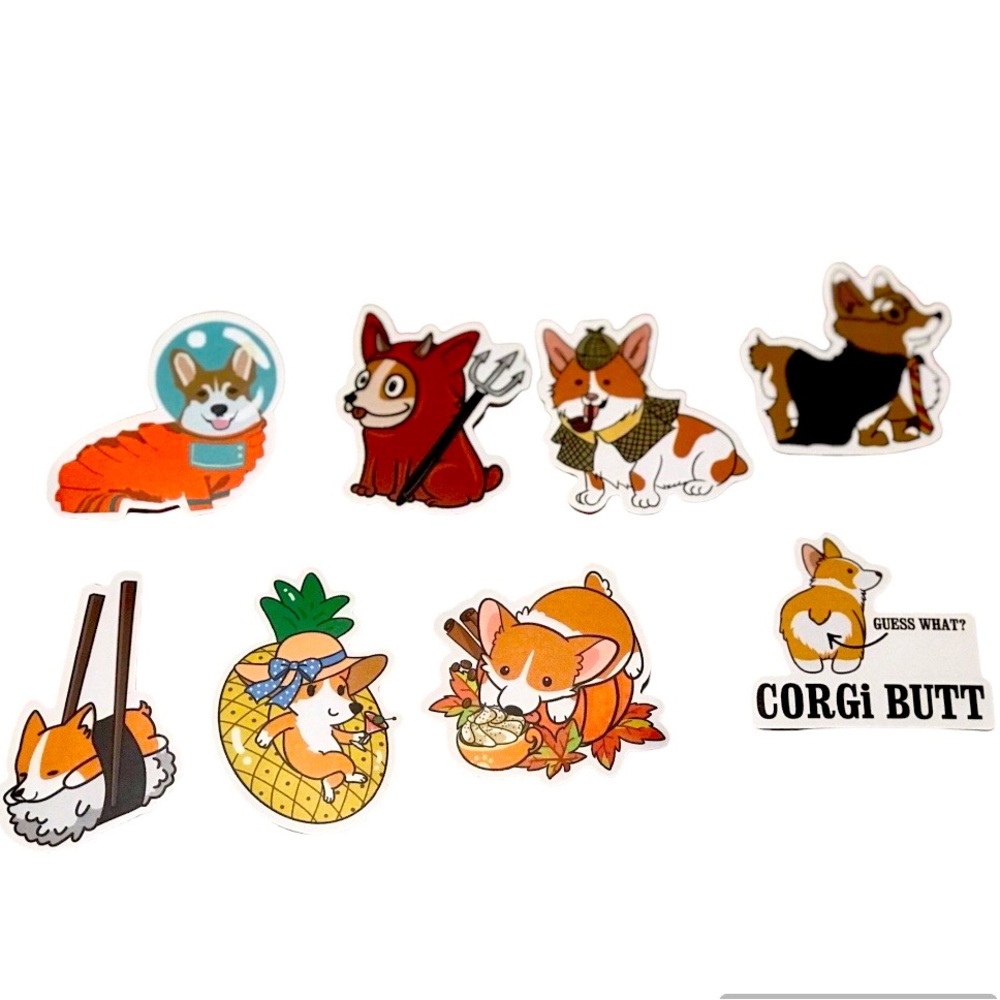 Corgi dog Vinyl Sticker